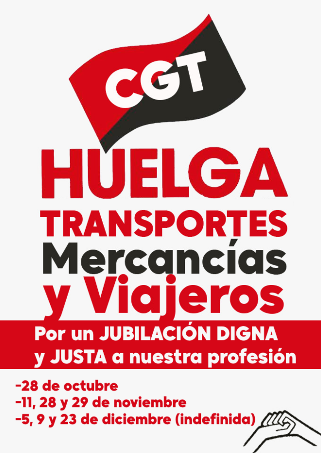 Huelga en el transporte por carretera para exigir la jubilación ...