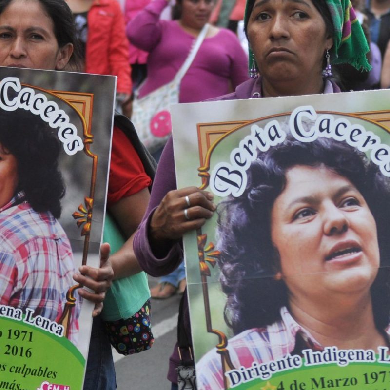 CGT se adhiere a la campaña internacional en memoria de Berta Cáceres, asesinada en 2016 por defender el medio ambiente y los derechos&nbsp;humanos