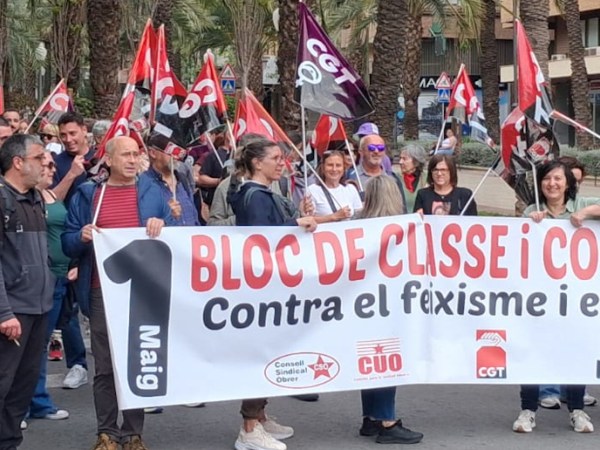 CGT Alicante se manifiesta en la calle el 1º de&nbsp;Mayo